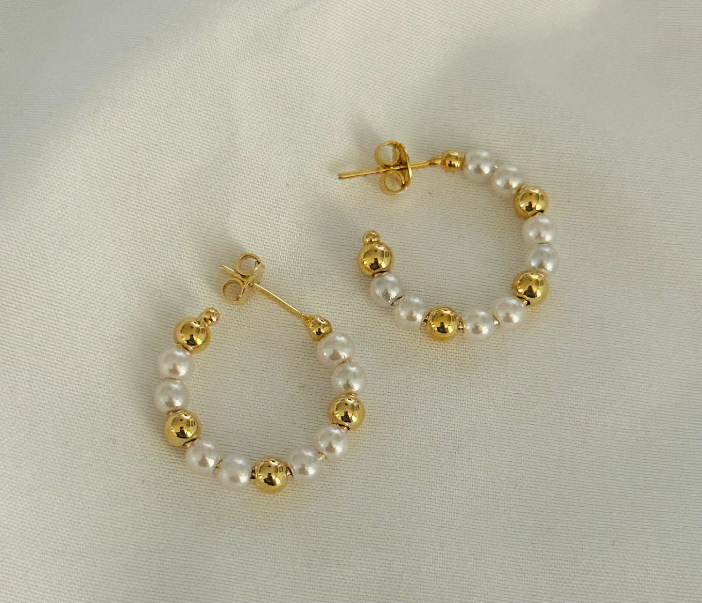 Pearl & Beads Hoops