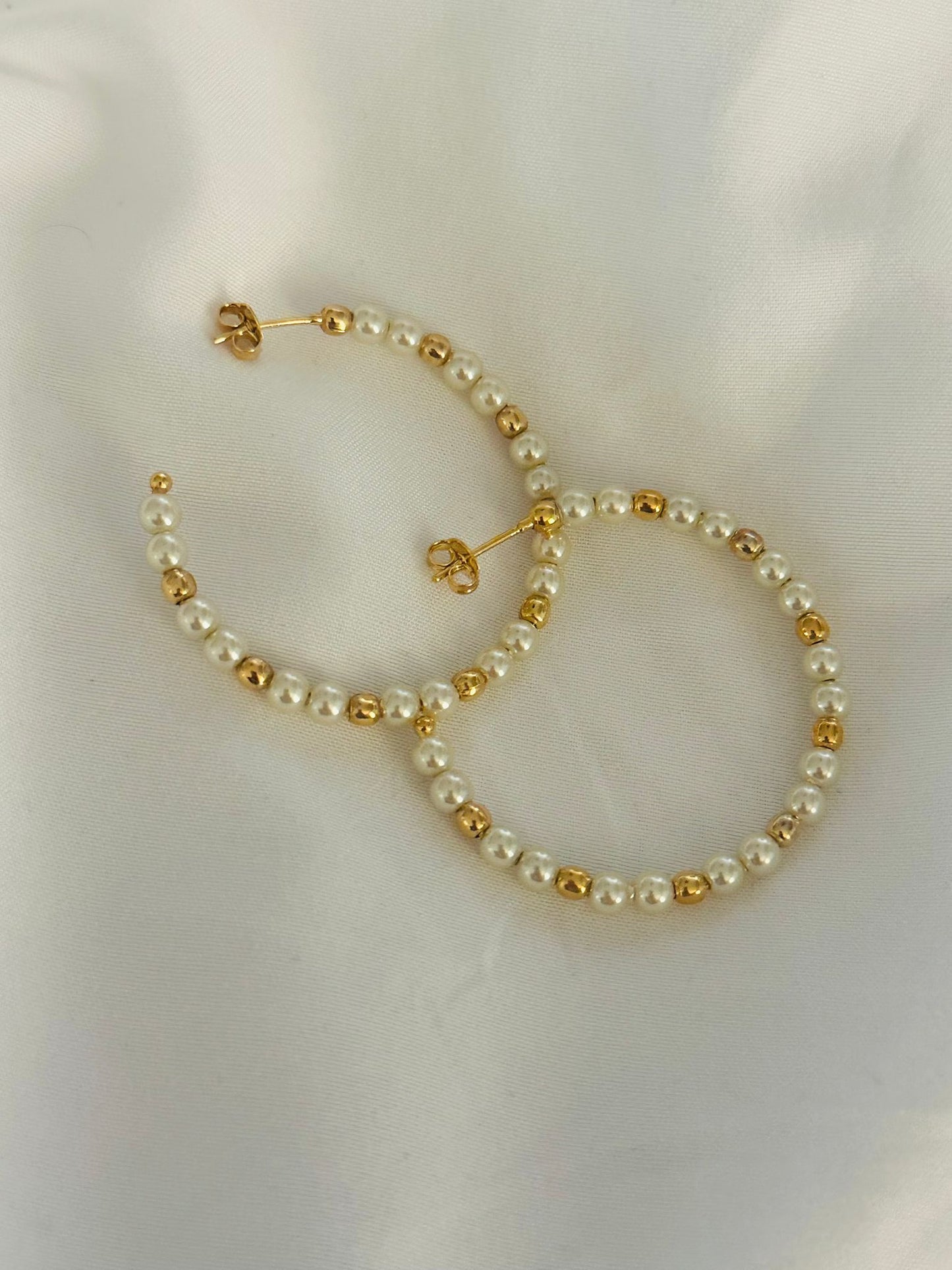 Pearl & Beads Hoops