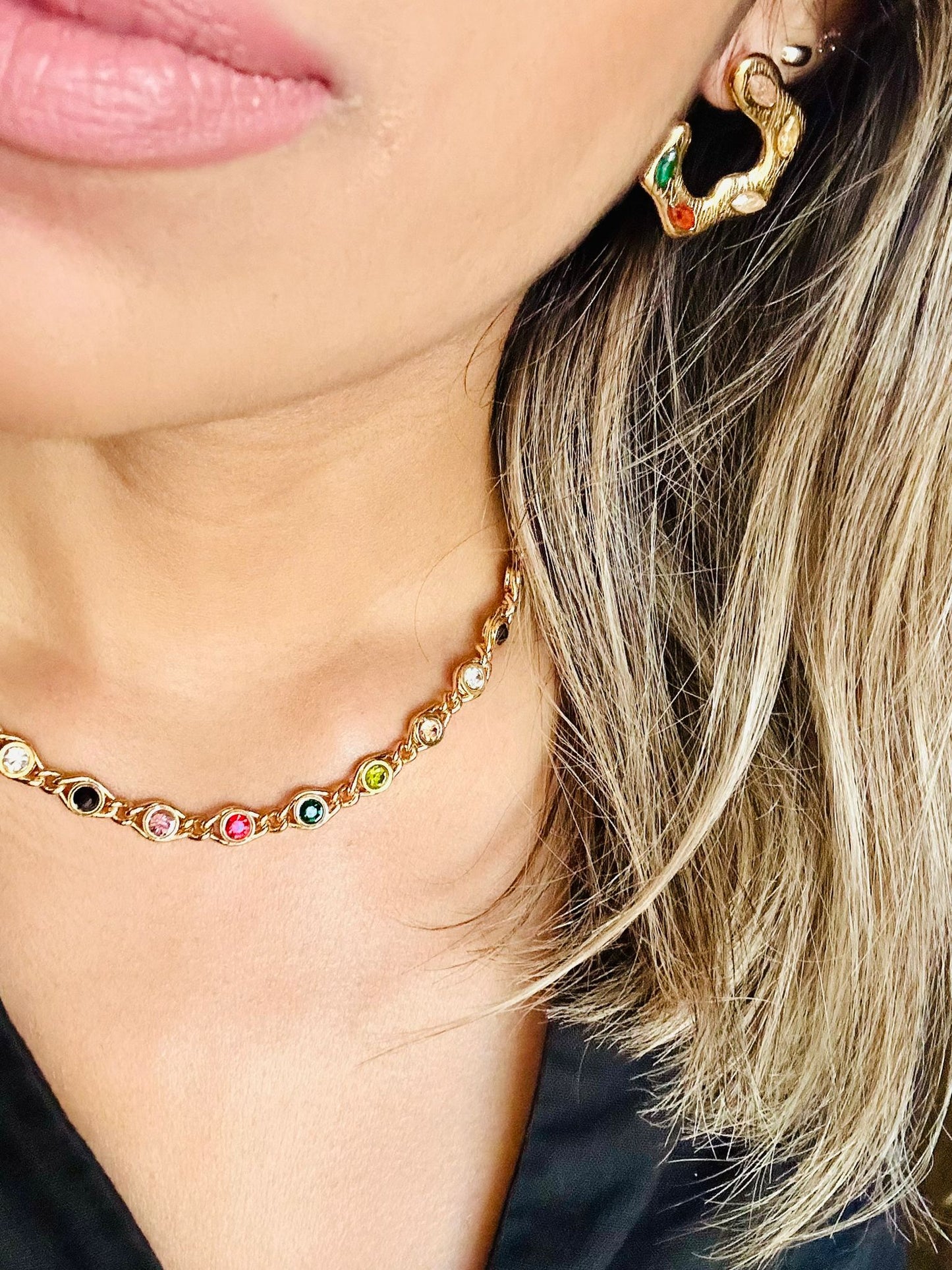 Colorful Christmas Necklace