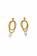 Pearl & Gold Earrings