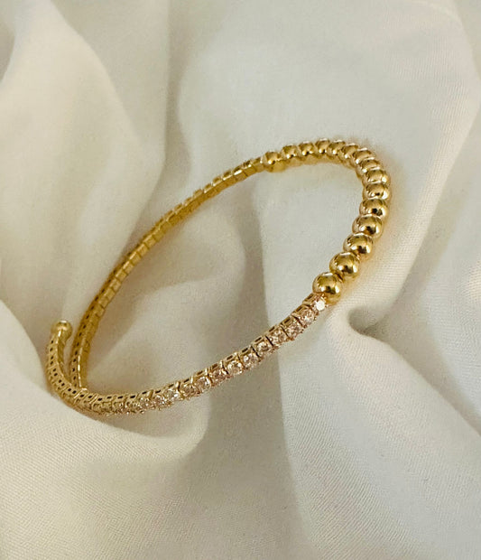 Beaded Zirconia Bracelet