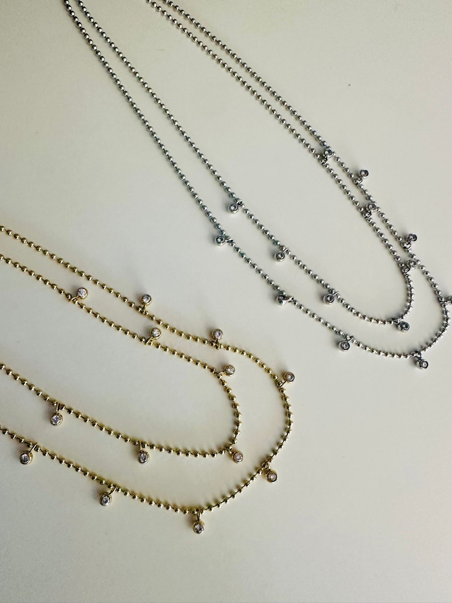 Zircon Doble Layered Necklace