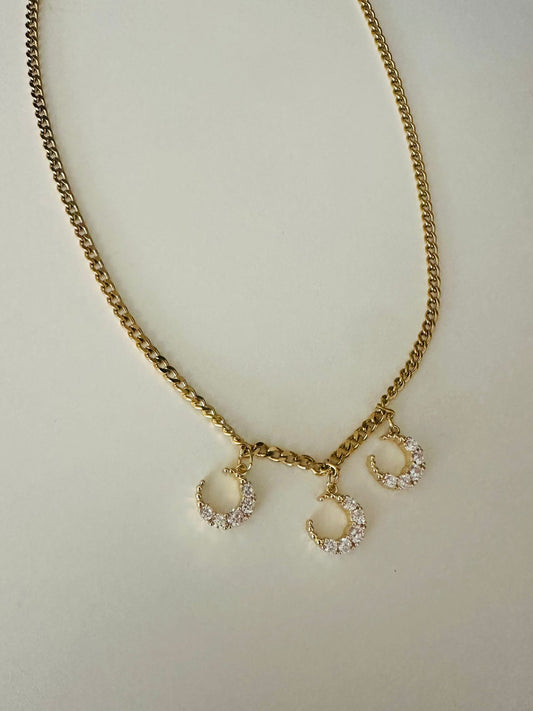 Three Moons Necklace