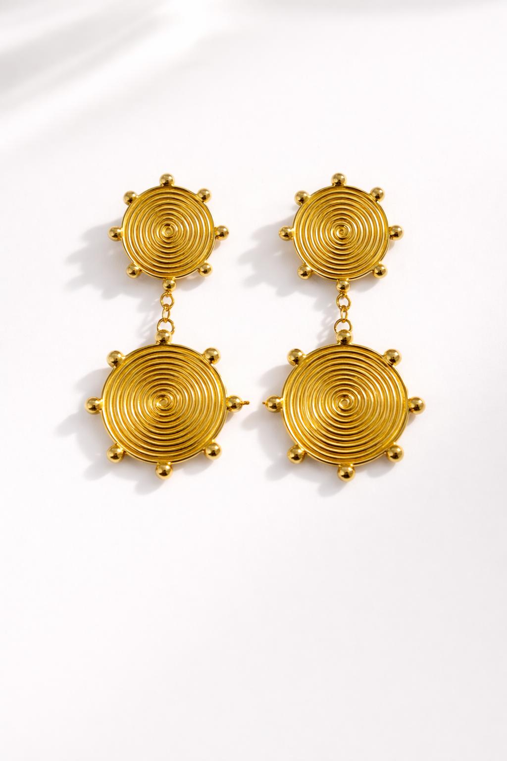 Golden Stellar Earrings
