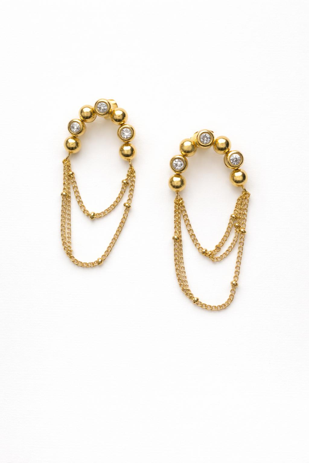 Starlight Chain Hoops
