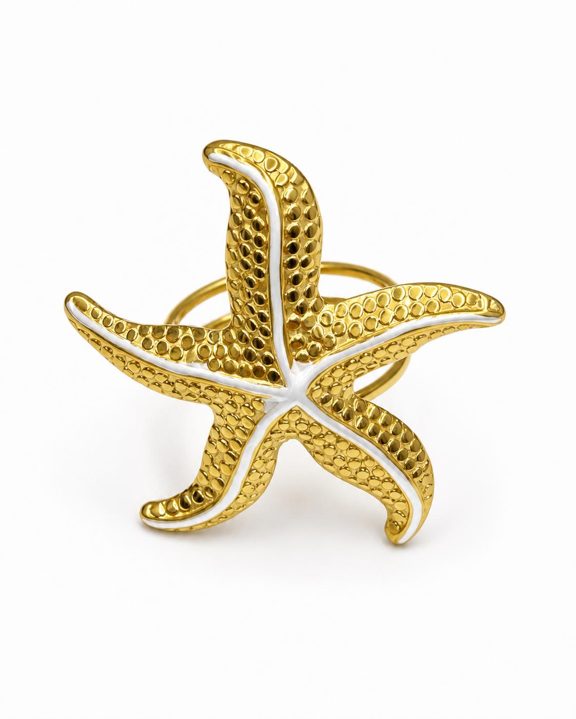 Two Tone Starfish Ring