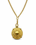 Reversible Two Tone Sun Necklace