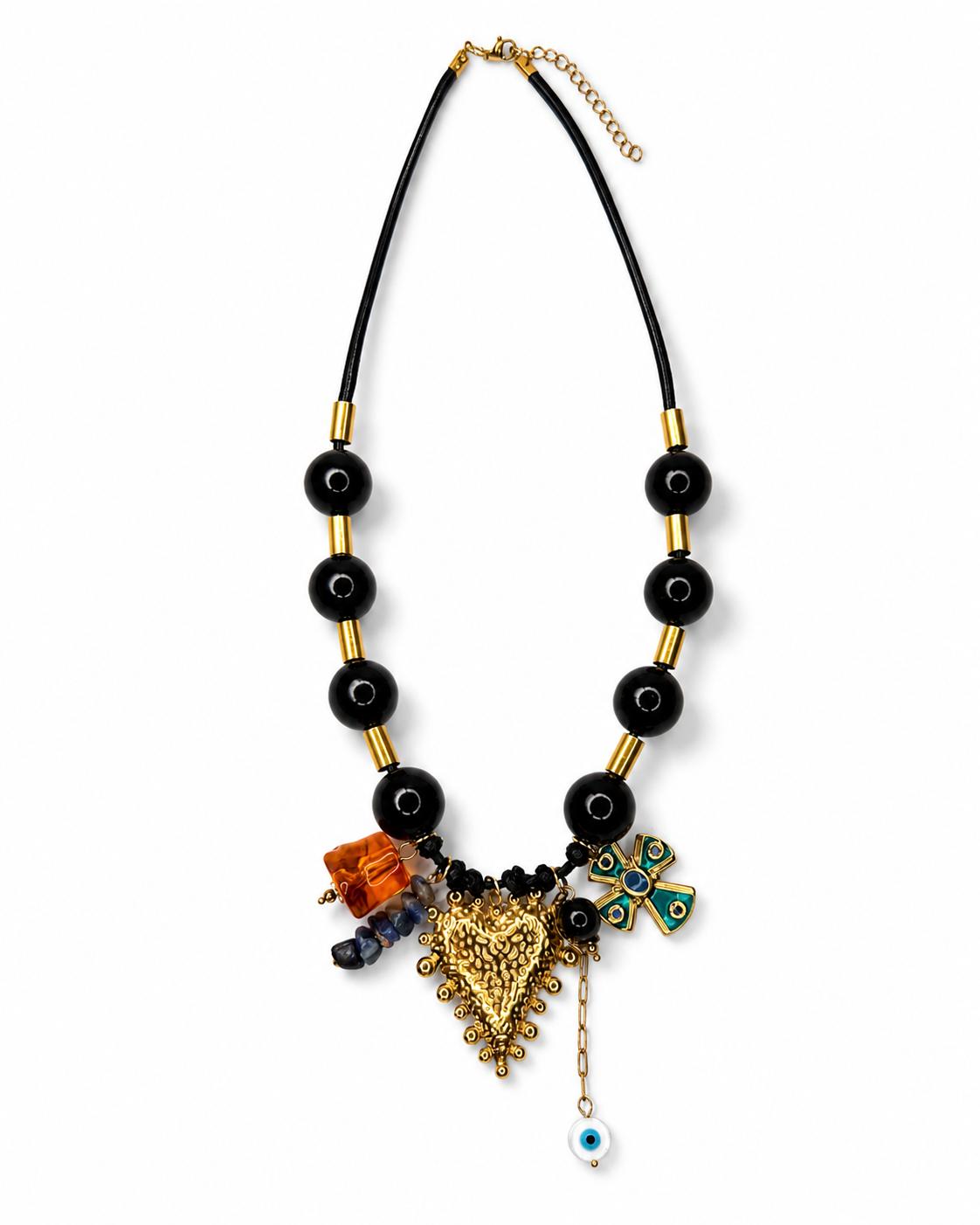 Statement Charm Necklace
