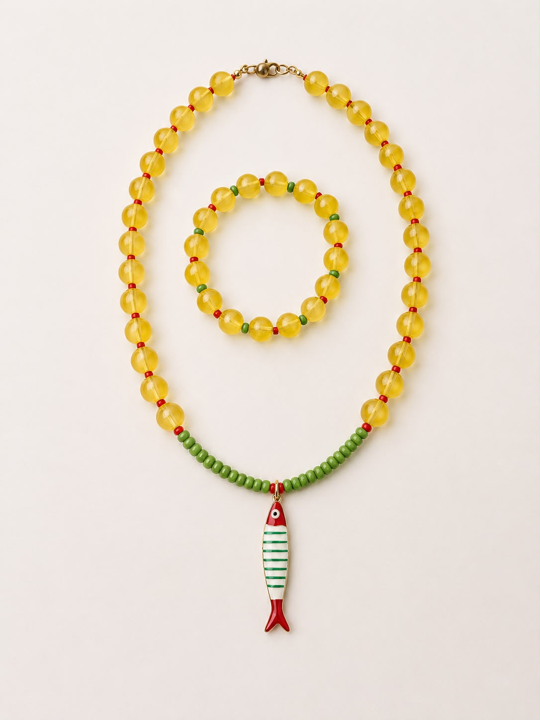 Pool Necklace & Bracelet Set