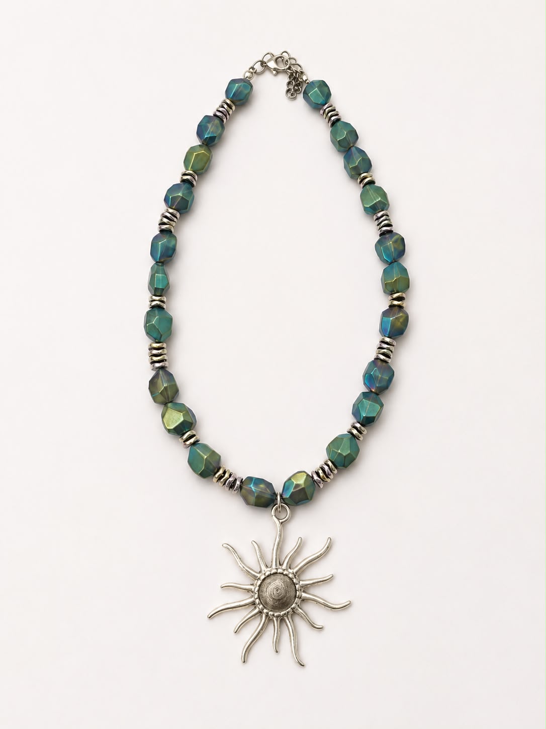 Silver Sun Necklace