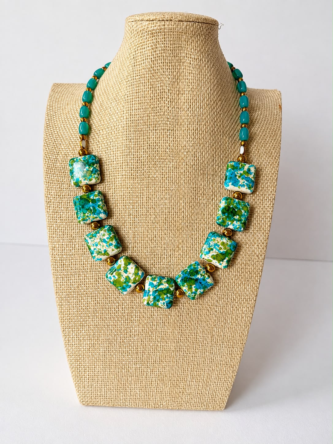 Statement Aqua Necklace