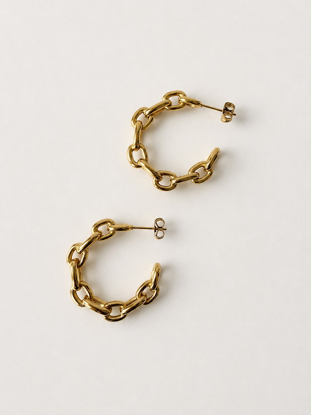 Gold Hoops Earrings