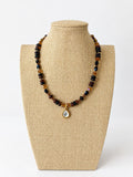 Black & Brown Teardrop Necklace
