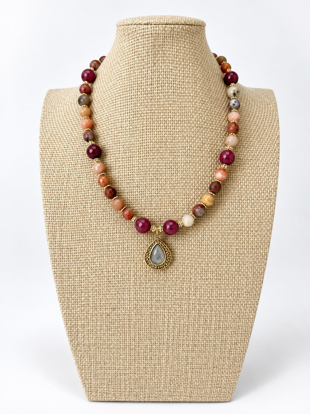 Rosé Teardrop Necklace