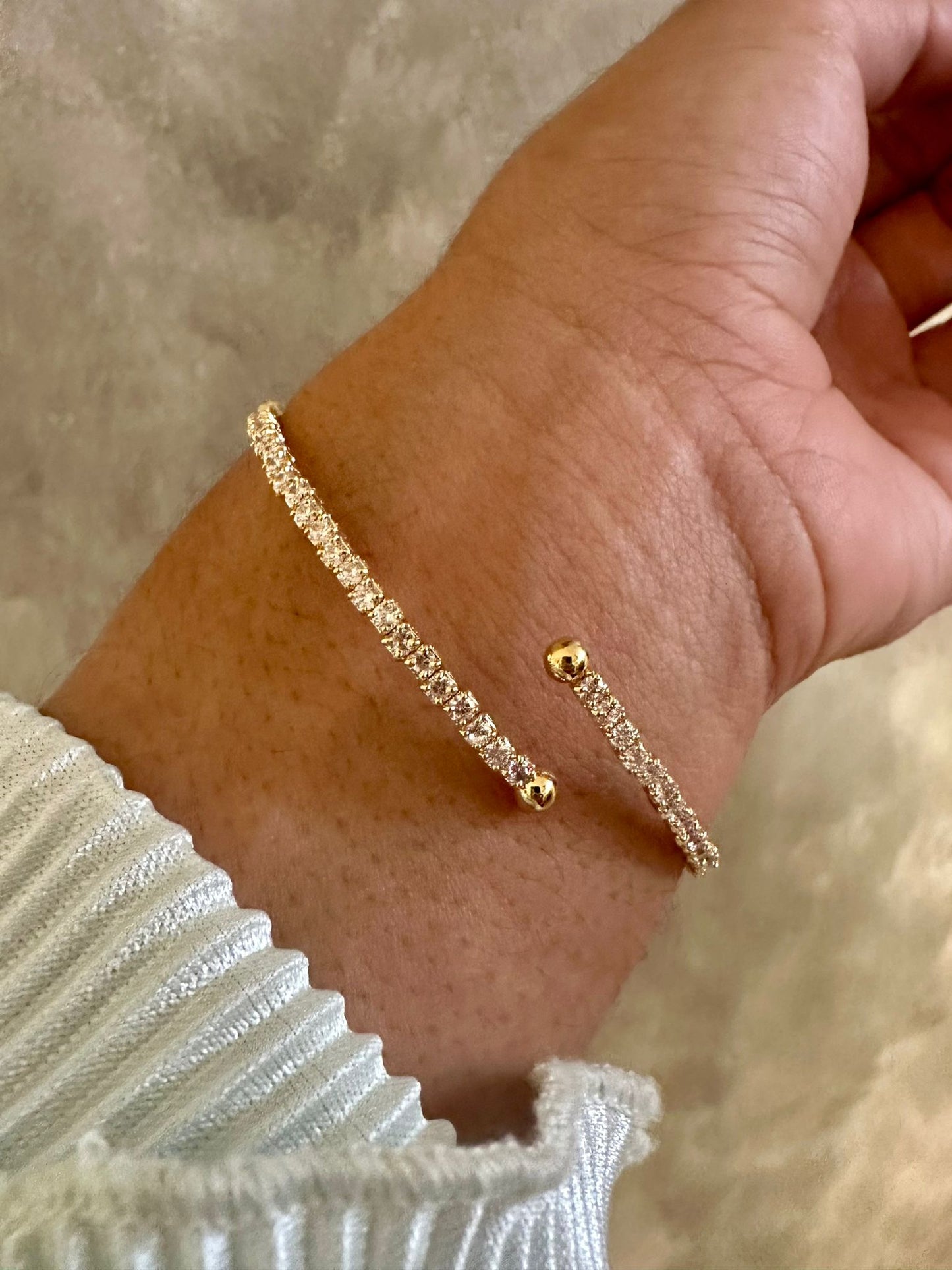 Beaded Zirconia Bracelet