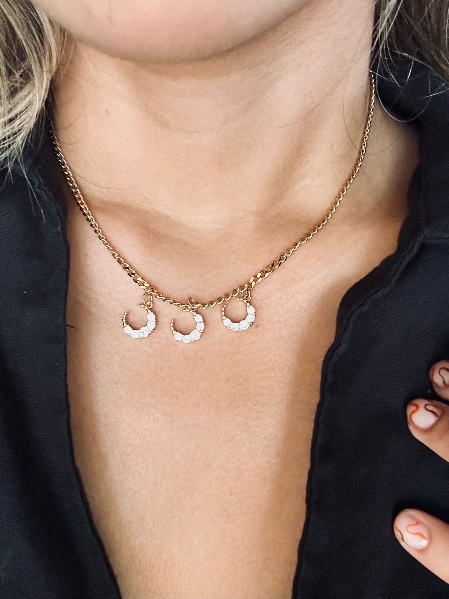 Three Moons Necklace